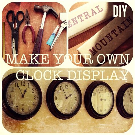 | neta loves |: DIY MAKE YOUR OWN CLOCK TIME ZONE DISPLAY | Clock, Time zone clocks, Trip room