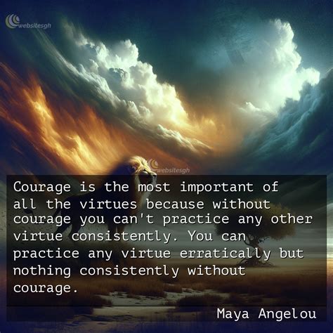 Maya Angelou quotes on Courage - Websites Ghana