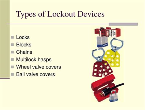 Types Of Lockout Tagout Devices