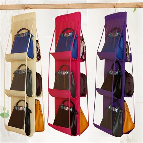 Aliexpress.com : Buy Urijk 6 Pockets Handbags Organizer Hanging Storage Bag Purse Handbag ...