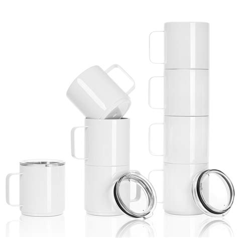 8 Pack & 24 Pack & 48 Pack 13 OZ Sublimation Stackable Stainless Steel ...