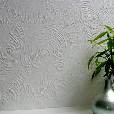 Richard Anaglypta Paintable Wallpaper White Textured Embossed Ceilings ...