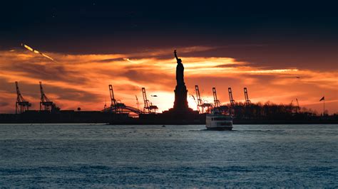 Wallpaper : Statue of Liberty, New York City, ferry, Bobby Ghoshal ...