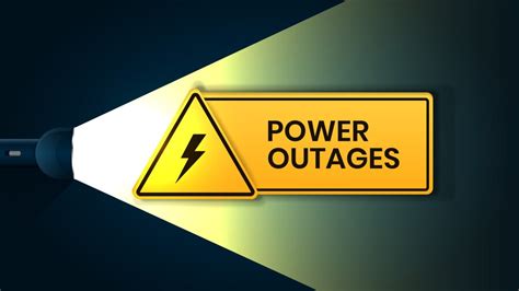 Premium Vector | Power outage, warning sign