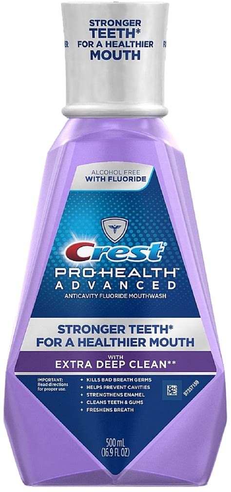 Crest Pro-Health Advanced Mouthwash with Extra Deep Clean, Clean Mint 16.90 oz (Pack of 6 ...