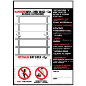 Premium Pallet Racking & Shelving Loading Sign