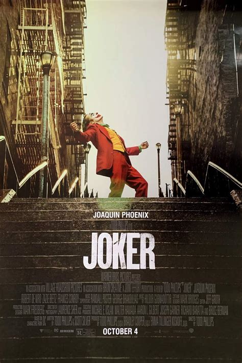 JOKER MOVIE POSTER 2 Sided ORIGINAL FINAL 27x40 ROBERT DE NIRO JOAQUIN ...