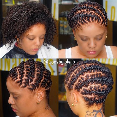 Styles For Short Starter Locs - Wavy Haircut