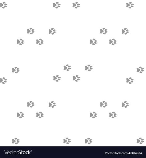 Seamless pattern with dog tracks Royalty Free Vector Image