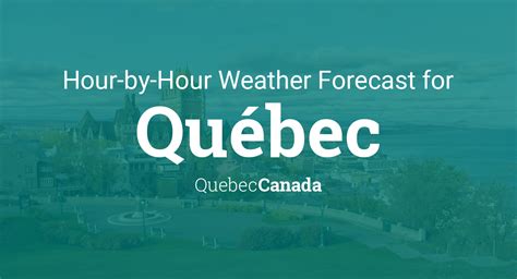 Hourly forecast for Québec, Quebec, Canada