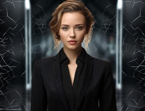 Premium AI Image | Attractive female spy secret agent dressed in wife ...