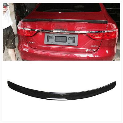 Real Carbon Fiber Rear Trunk Spoiler For Jaguar XF Spoiler X260 2016 2017 2018 A | eBay