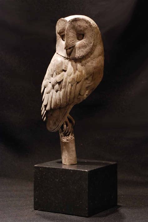 Pin by Лесоруб on птицы из дерева in 2023 | Sculpture, Barn owl, Wood carving art