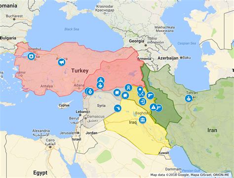 Kurdistan Map 2020