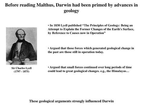 PPT - Malthus, Darwin, and Natural selection: an historical ...