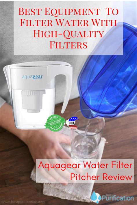 Aquagear Water Filter Pitcher Review in 2020 | Water filter pitcher ...