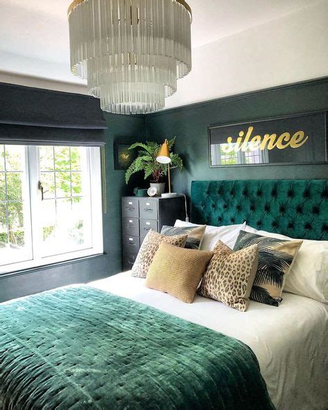 9 Emerald green bedroom ideas in 2021 | bedroom green, bedroom interior, green rooms