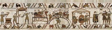 The Bayeux Tapestry Banquet - medieval tapestry wallhanging