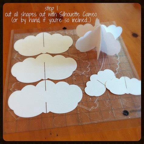 How To DIY: Paper Cloud Mobile | Paper clouds, Diy baby stuff, Diy paper