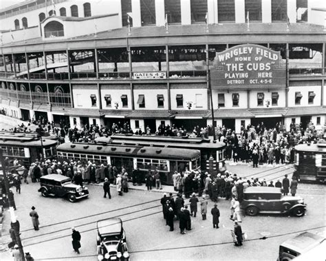 Vintage Wrigley Field 35 World Series - Historical Chicago Cubs Photo | Chicago History Framed Print