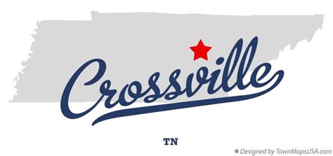 Map of Crossville, TN, Tennessee