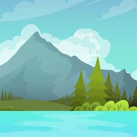 Beautiful Mtn. 2 | Landscape illustration, Mountain landscape, Night ...