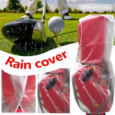 PVC Transparent Golf Rain Cover Cape Package Keep The Club And Grip ...