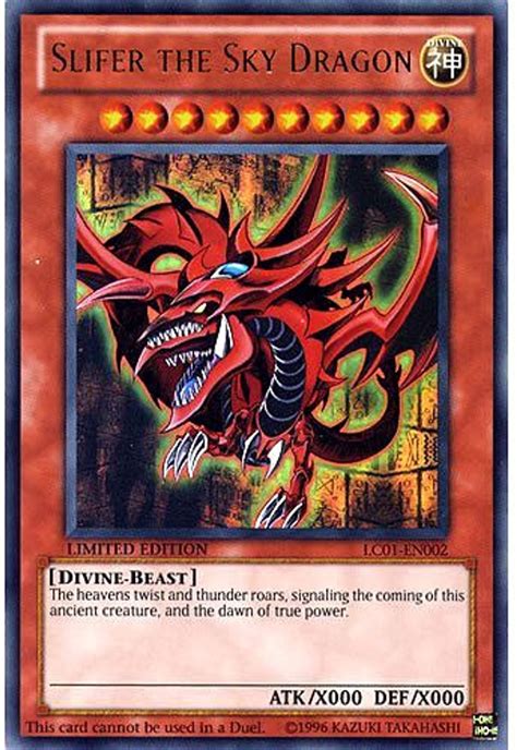 YuGiOh Legendary Collection 1 Single Card Ultra Rare Slifer the Sky ...