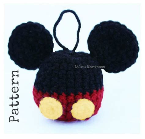 Crochet Christmas MICKEY MOUSE Ornament Pattern Crochet Mickey Mouse Pattern Crochet Minnie ...