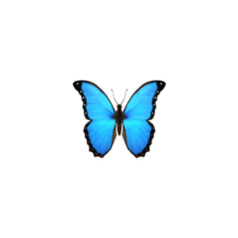 #butterfly #emoji #blue #butterflys #iphone #imoji #applemoji # ...