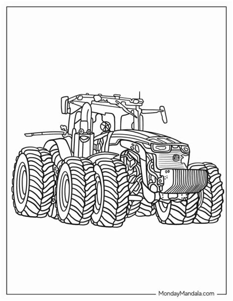 John Deere Tractor Coloring Pages Free