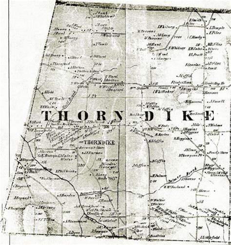 Map of Town of Thorndike