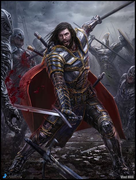 Gédéon Gandor Fantasy Warrior, Heroic Fantasy, Fantasy Male, Fantasy Rpg, Medieval Fantasy, Dark ...