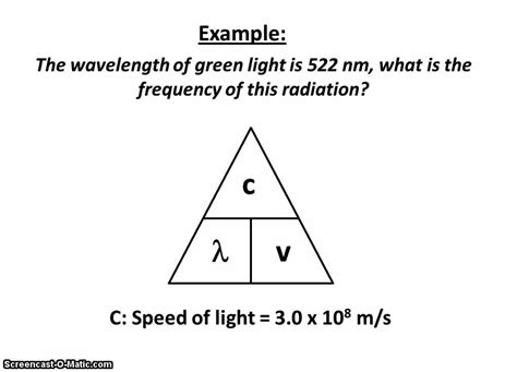 Frequency Wavelength Formula