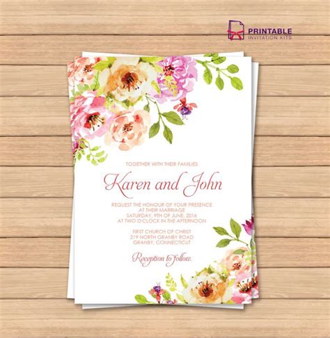 Editable Wedding Invitation Templates Download - Videohive , After ...