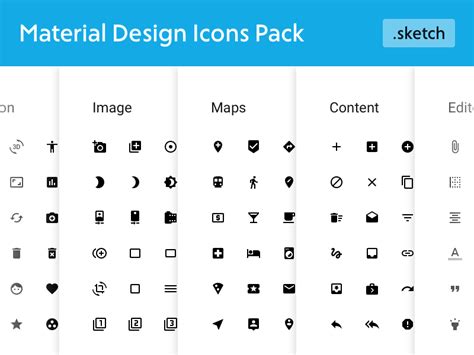 Material Design Icons Pack by Rambler&Co on Dribbble