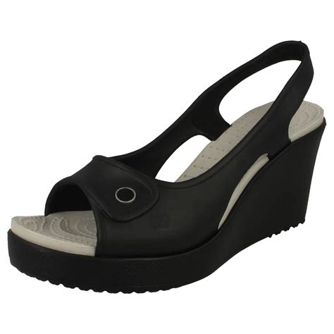 Mujeres señoras Crocs acuñada Tacones de La Habana | eBay