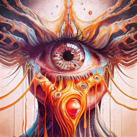 All-seeing eye - Psychedelic surrealism | Rare Digital Artwork ...