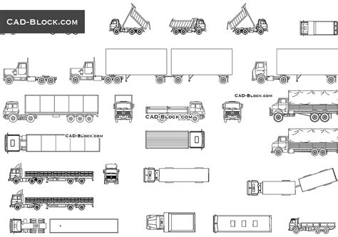 Trucks Cad Blocks Cad Block And Typical Drawing For Designers | Porn ...