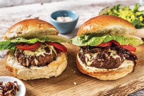 Cheesy Beef Burgers Recipe | HelloFresh