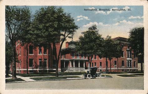 Springfield Hospital Illinois Postcard