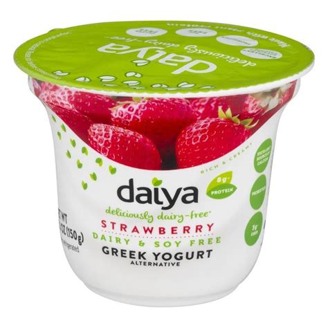 Daiya Dairy Free Greek Yogurt Strawberry (5.3 oz) from Andronico's Community Markets - Instacart