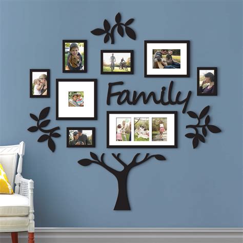 Large Wall Family Tree Frame 13 Piece Lot Leaf Picture Hangers Set 10 ...