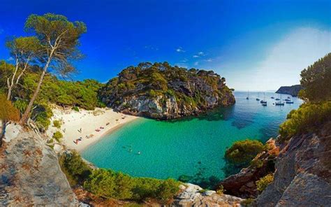 nature, Landscape, Beach, Sea, Sand, Spain, Island, Trees, Boat ...