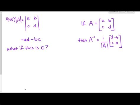 SOLVED:Explain what is meant by "multiplicative inverse of a matrix."