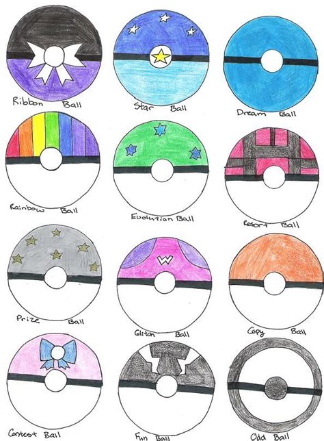 Custom PokeBalls by NekoChanTheKitty.deviantart.com on @DeviantArt | Pokeball, Custom, Pokemon