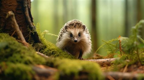 Cute hedgehog in forest 27110172 Stock Photo at Vecteezy