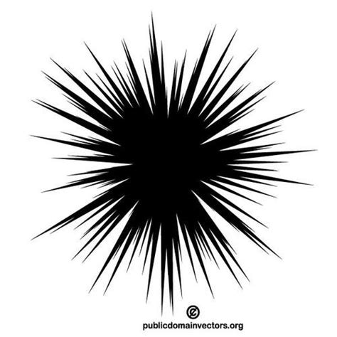 Explosion Clip Art Black And White