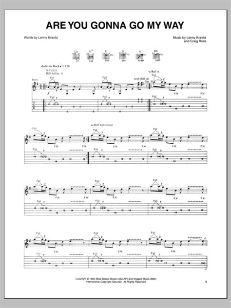 Are You Gonna Go My Way by Lenny Kravitz - Guitar Tab - Guitar Instructor