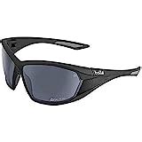 Amazon.com: Bolle Sport Crown Sunglasses (Shiny Black, Polarized ...